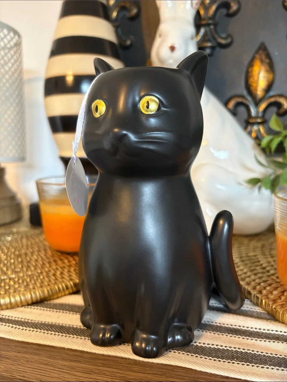 🆕Overjoyed Boutique Ceramic Black Cat Vase